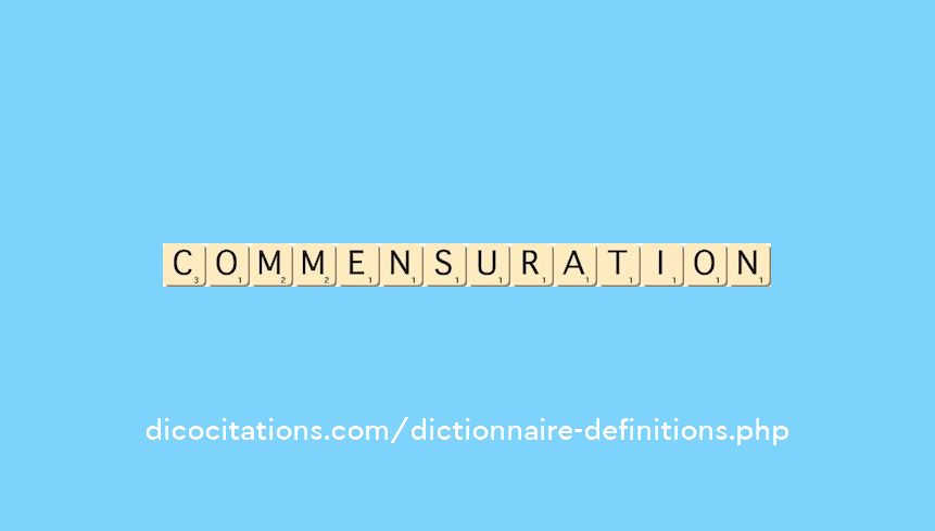 commensuration