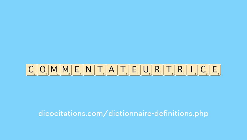 commentateur--trice