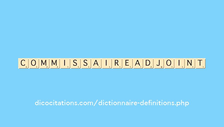 commissaire-adjoint commissaire-adjoint