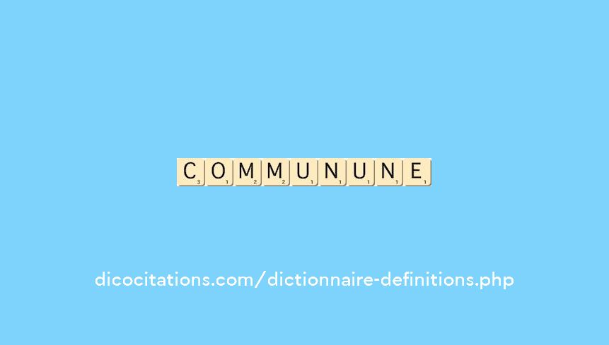 commun--une