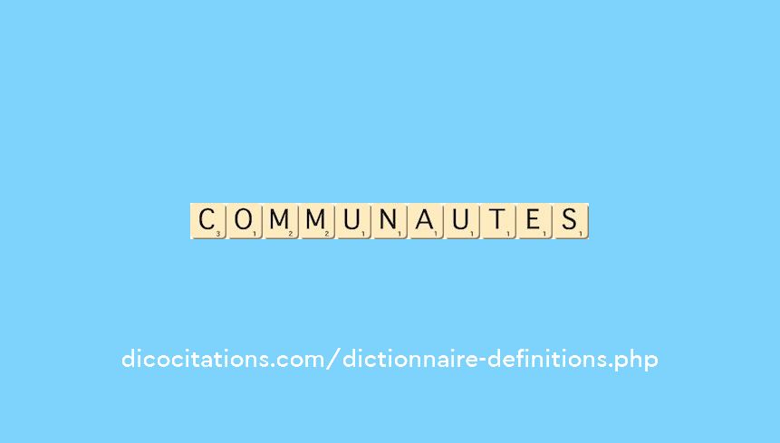 communautes communautes