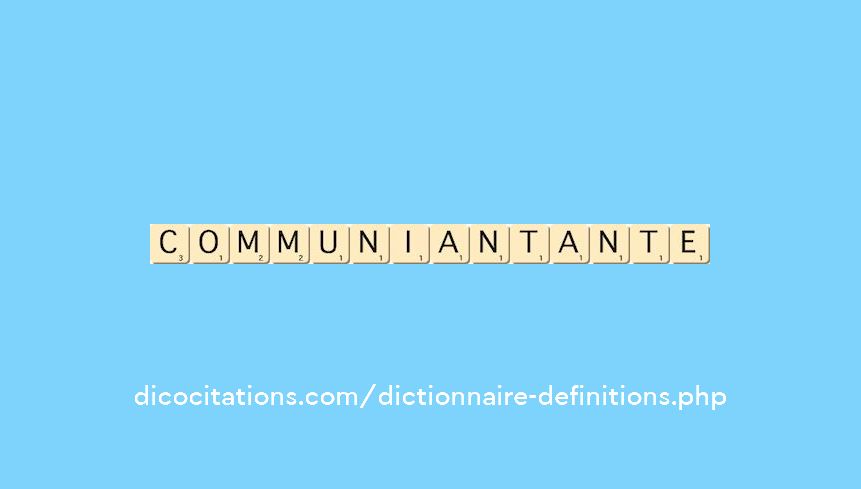 communiant--ante
