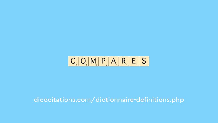 compares compares