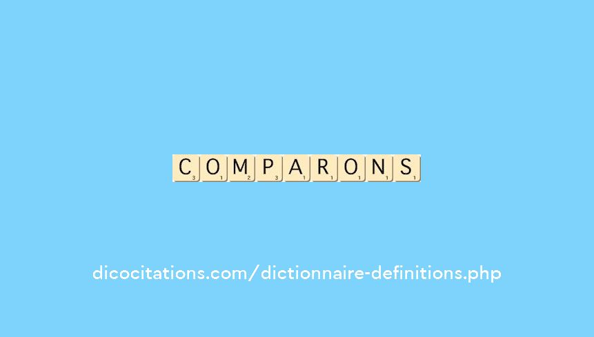 comparons comparons