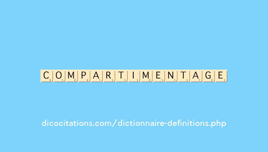 compartimentage compartimentage