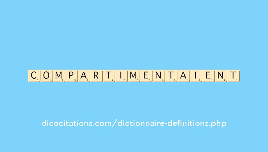 compartimentaient