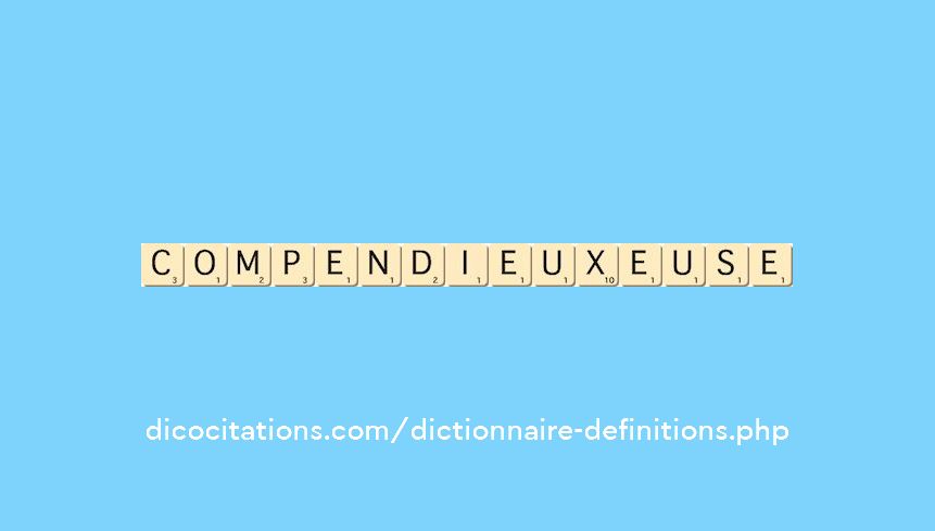 compendieux--euse