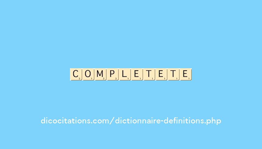 complet--ete