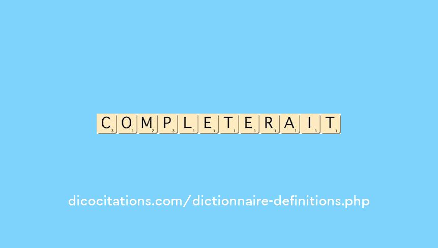 completerait completerait
