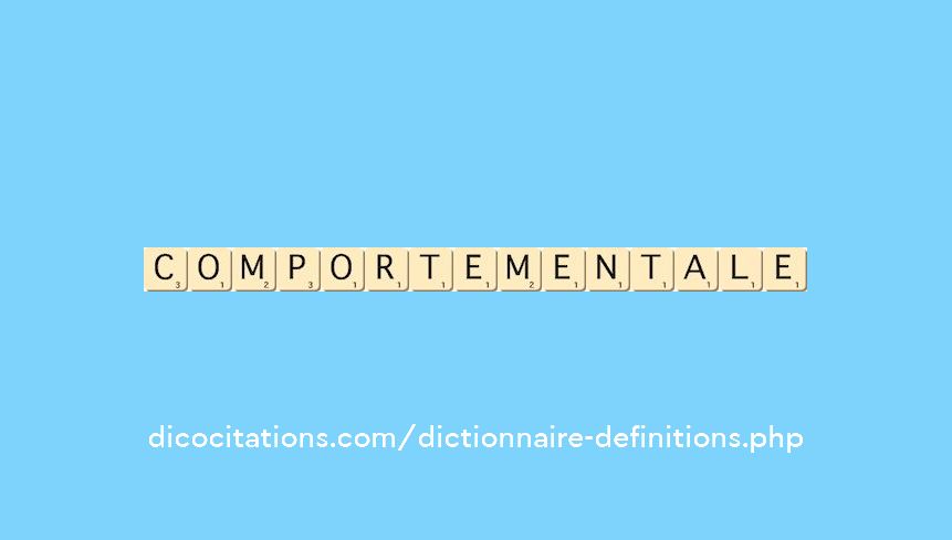 comportementale comportementale
