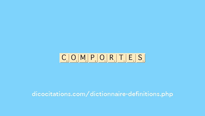 comportes comportes