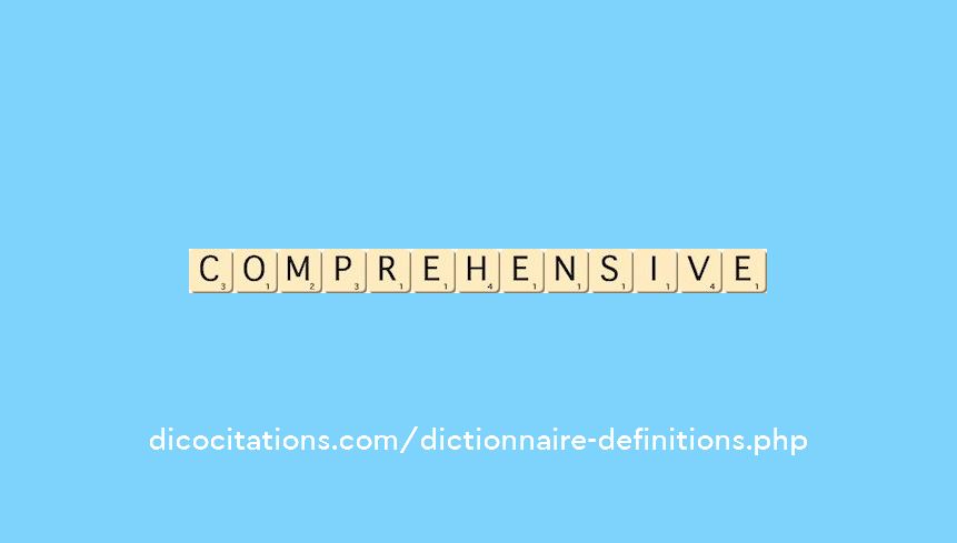 comprehensive comprehensive