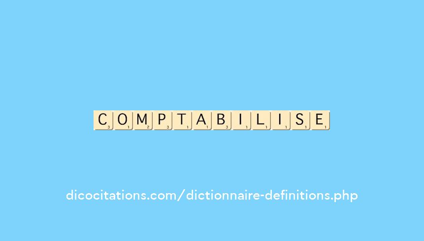 comptabilise comptabilise