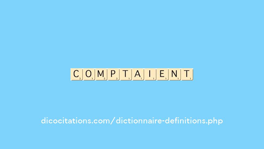 comptaient comptaient