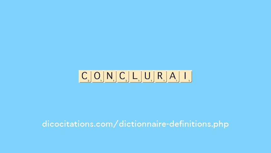 conclurai conclurai