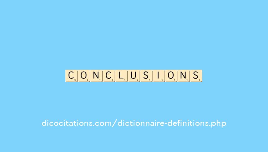 conclusions conclusions