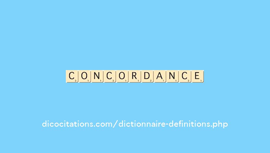 concordance concordance