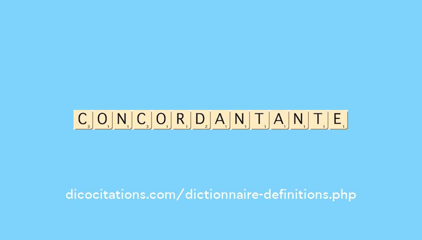 concordant--ante