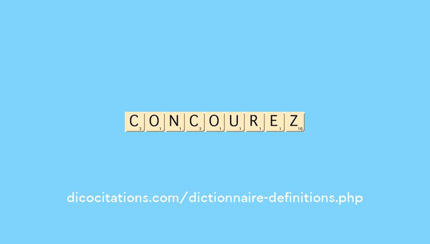 concourez concourez