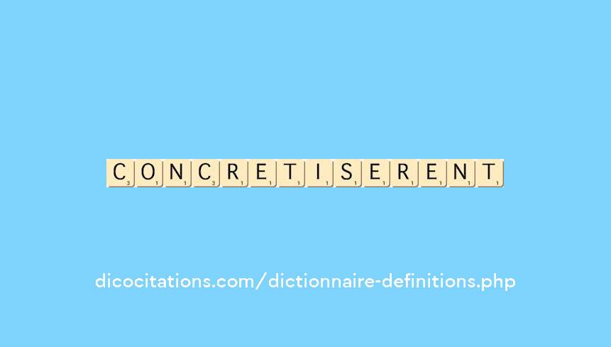 concretiserent concretiserent