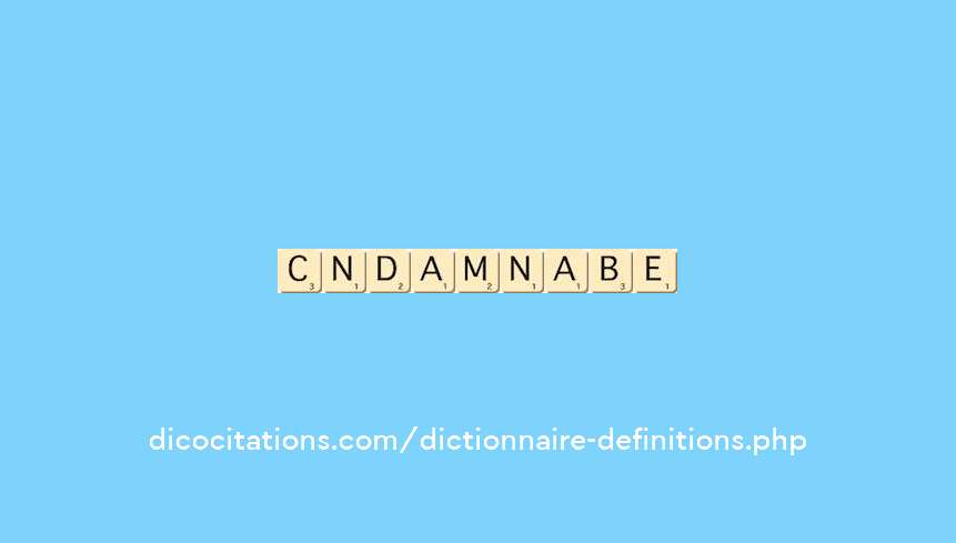 condamnable
