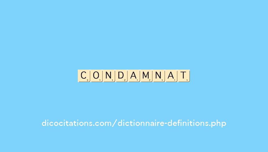 condamnat condamnat