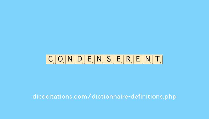 condenserent condenserent