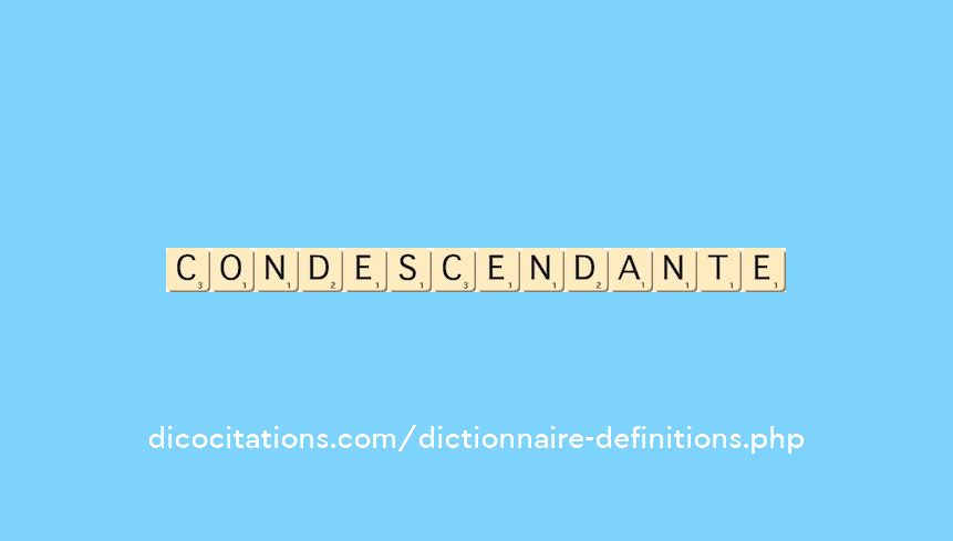 condescendante condescendante