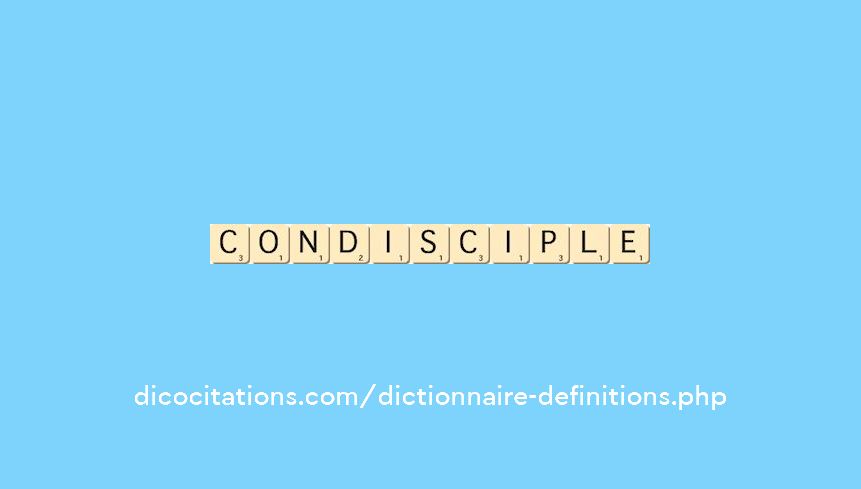 condisciple condisciple