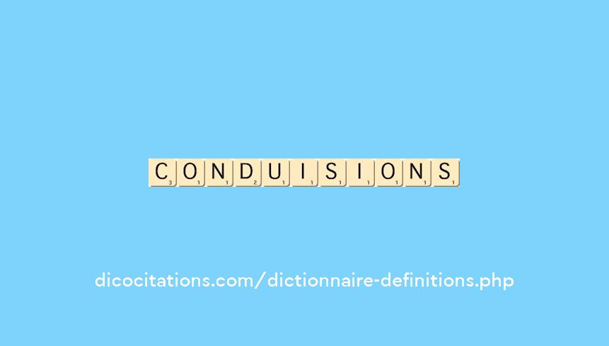 conduisions conduisions