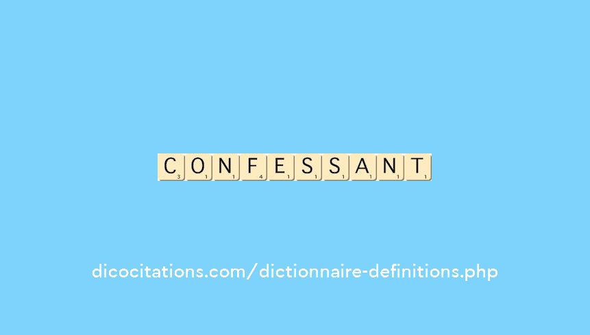 confessant confessant