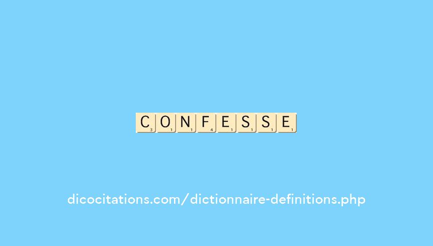 confesse