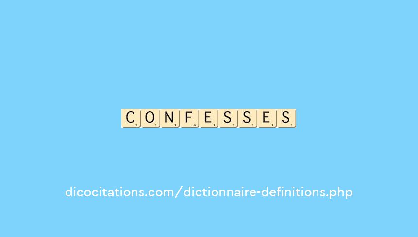 confesses confesses