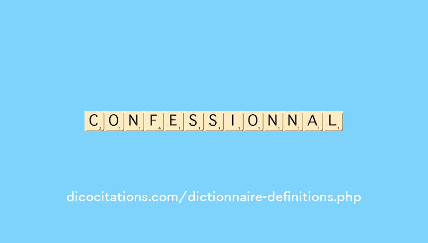 confessionnal confessionnal