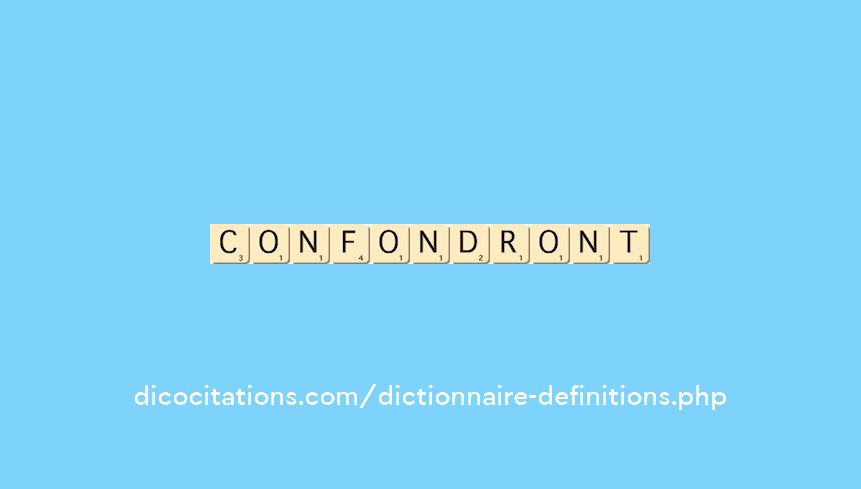 confondront confondront
