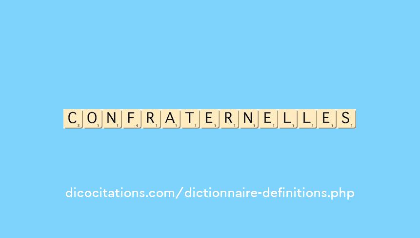 confraternelles confraternelles