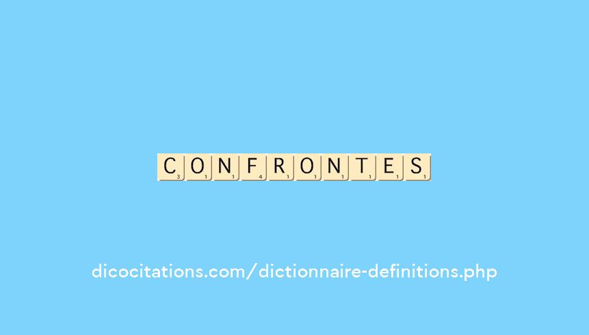 confrontes confrontes