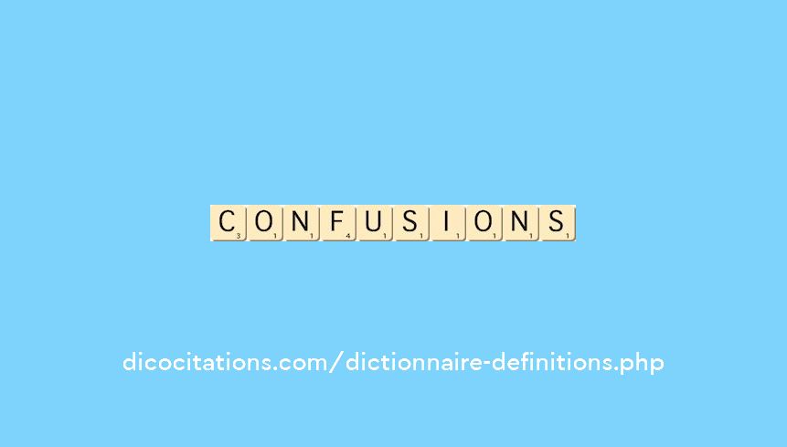 confusions confusions