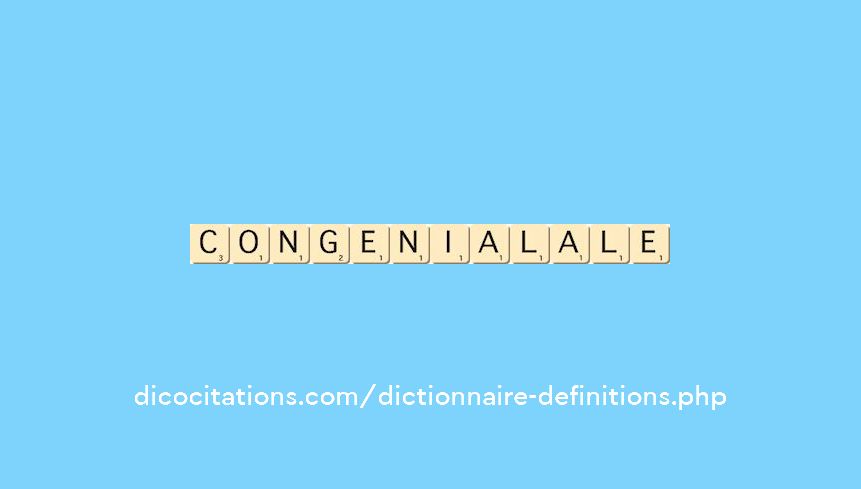 congenial--ale