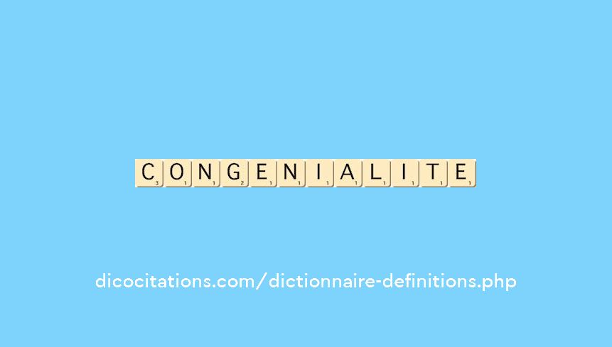 congenialite