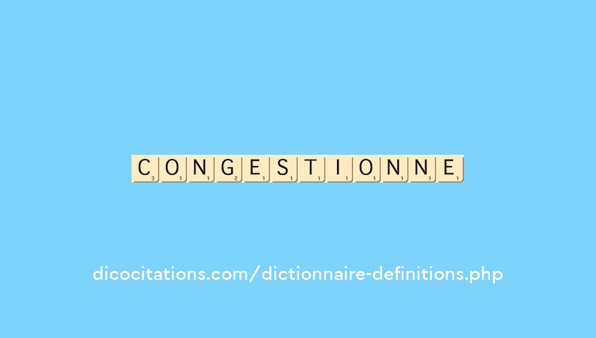 congestionne congestionne