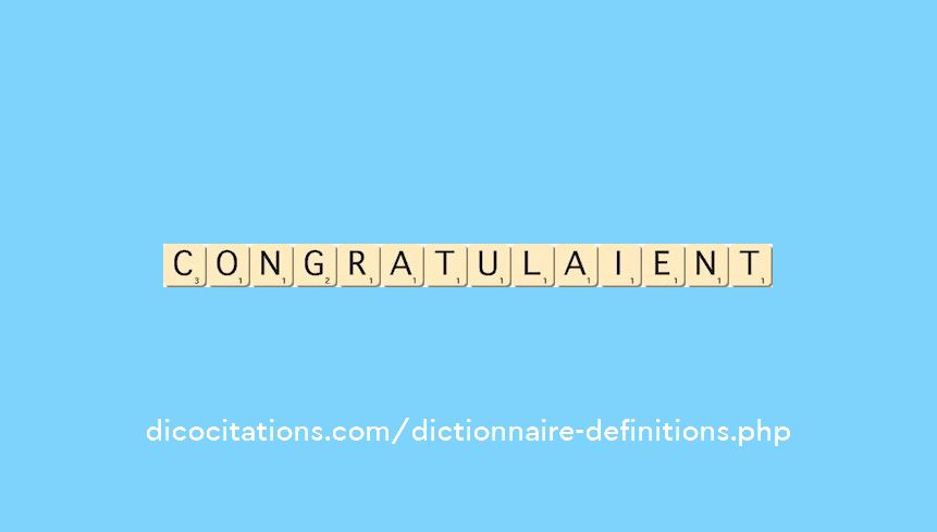 congratulaient congratulaient