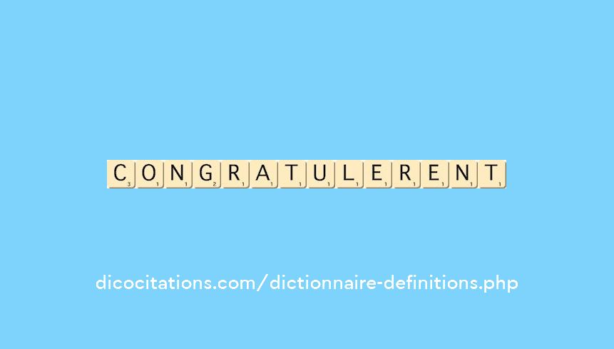 congratulerent congratulerent