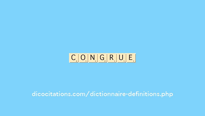 congrue