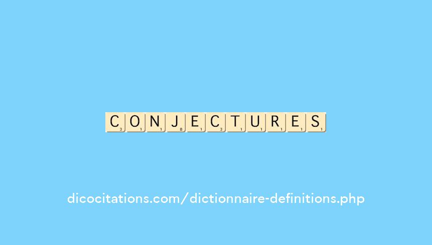 conjectures conjectures