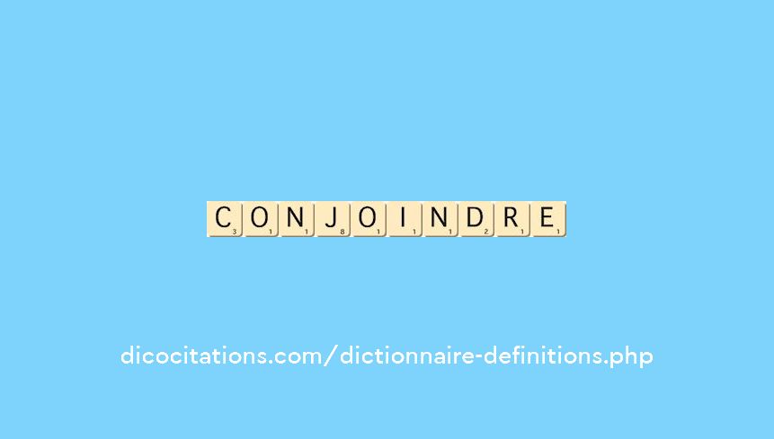 conjoindre