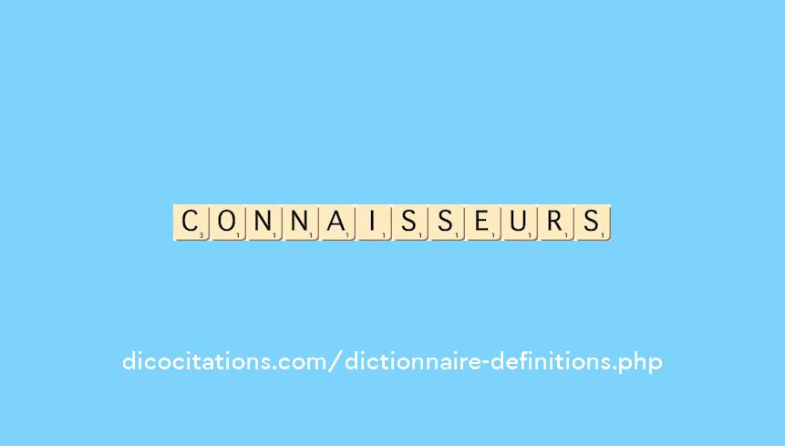 connaisseurs connaisseurs