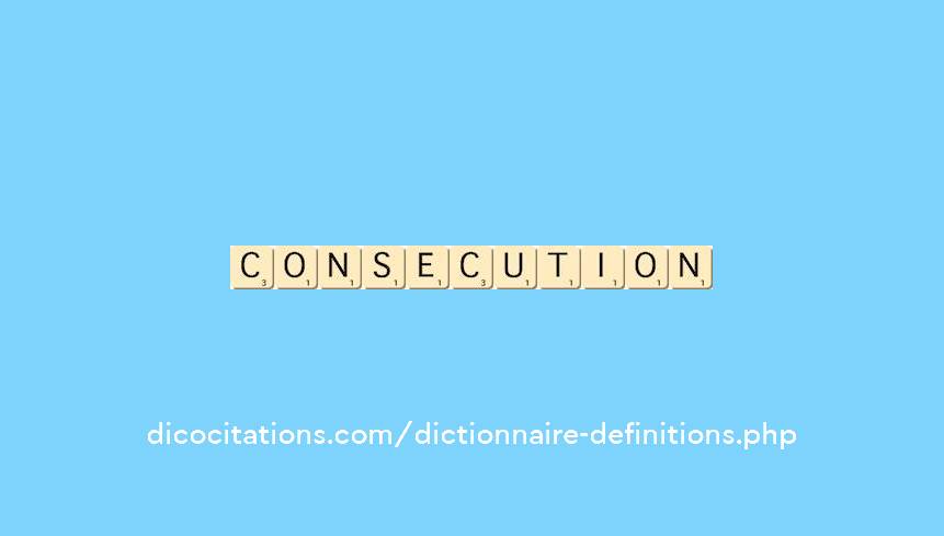 consecution