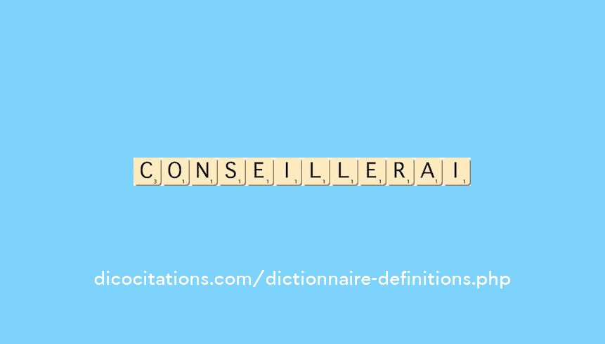 conseillerai
