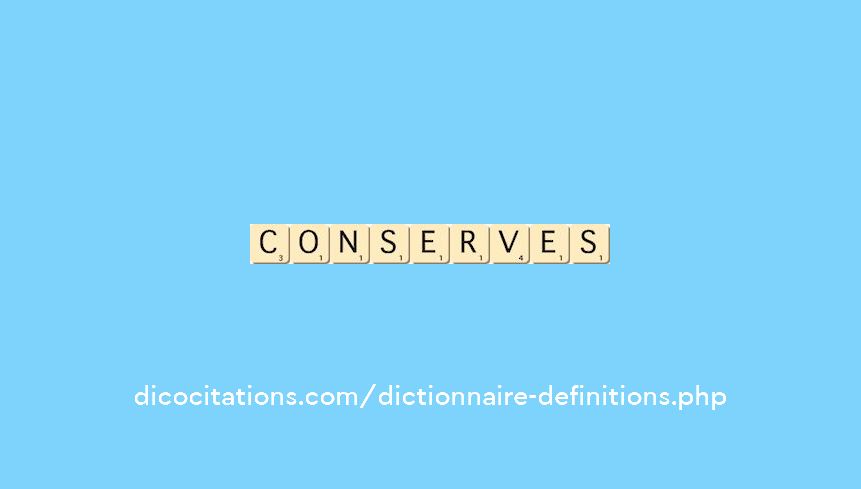 conserves conserves